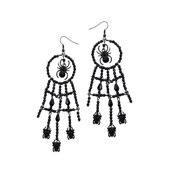 Witch Spider Web Hoop Earrings