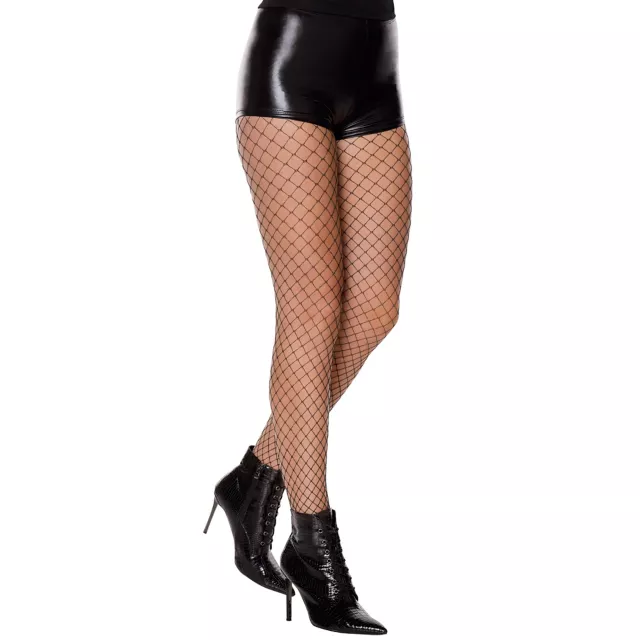 Black Lurex Fishnet Tights