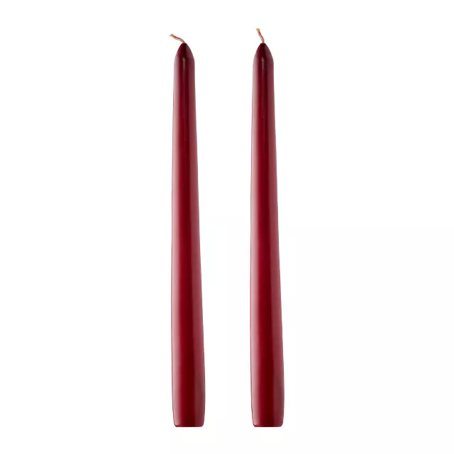 Enchant Red And Black Drip Taper Candles - 2 Pack