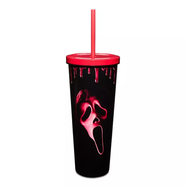 Ghost Face Red Blood Drip Cup with Straw - 20 oz.