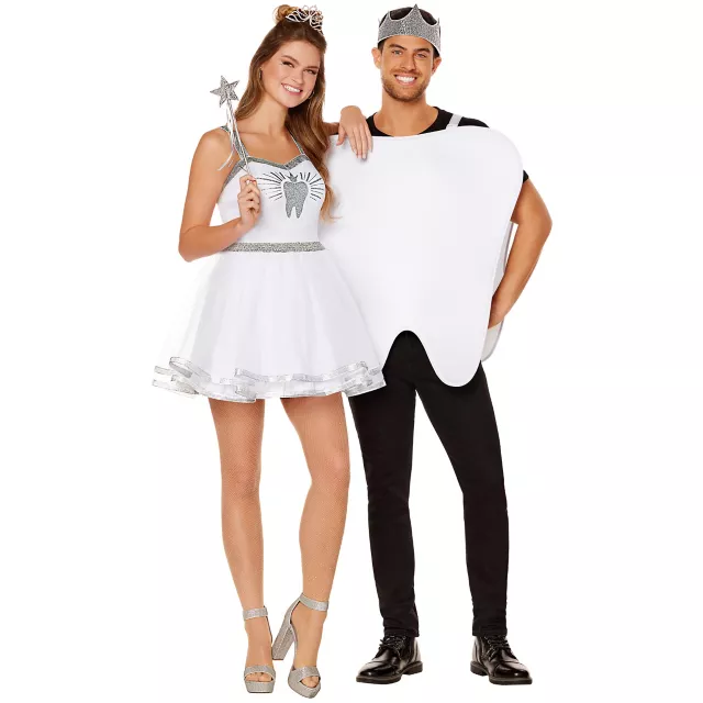 Adult Tooth and Tooth Fairy Couples Costumes