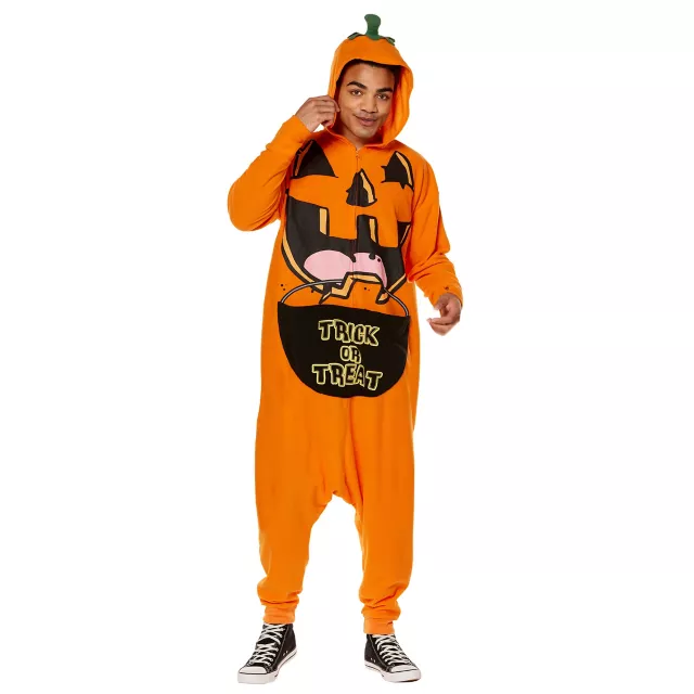 Adult Pumpkin Jumpsuit Costume