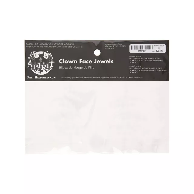 Scary Clown Face Decal
