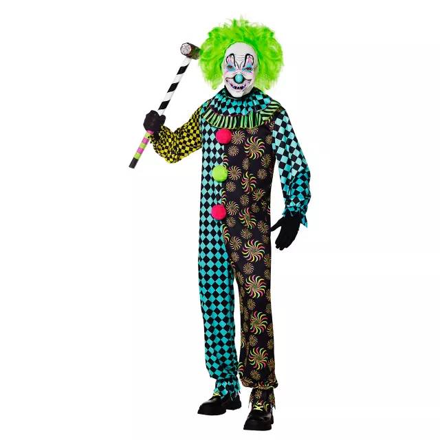 Adult Neon Clown Costume