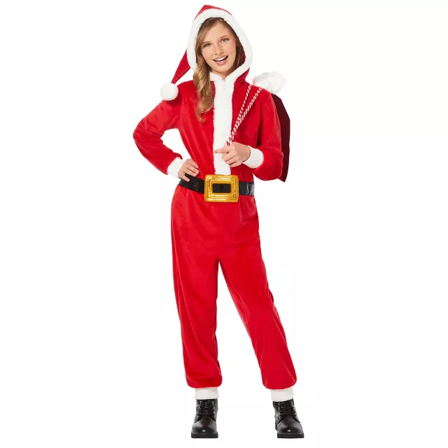 Kids Santa Claus Jumpsuit Costume