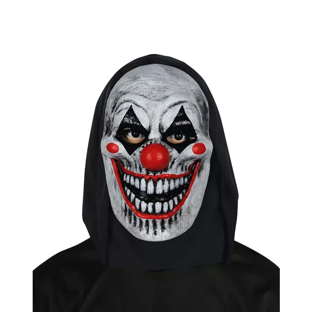 Die Laughing Clown Half Mask