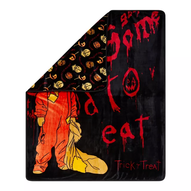 Sam Reversible Fleece Blanket - Trick 'r Treat