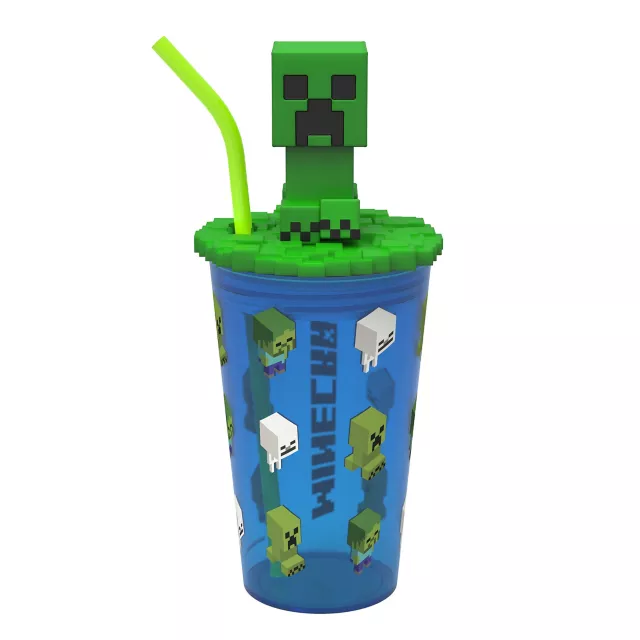 Minecraft Cup with Straw - 15 oz.