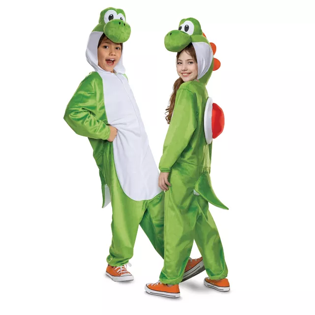 Kids Yoshi Jumpsuit Costume - Super Mario Bros.