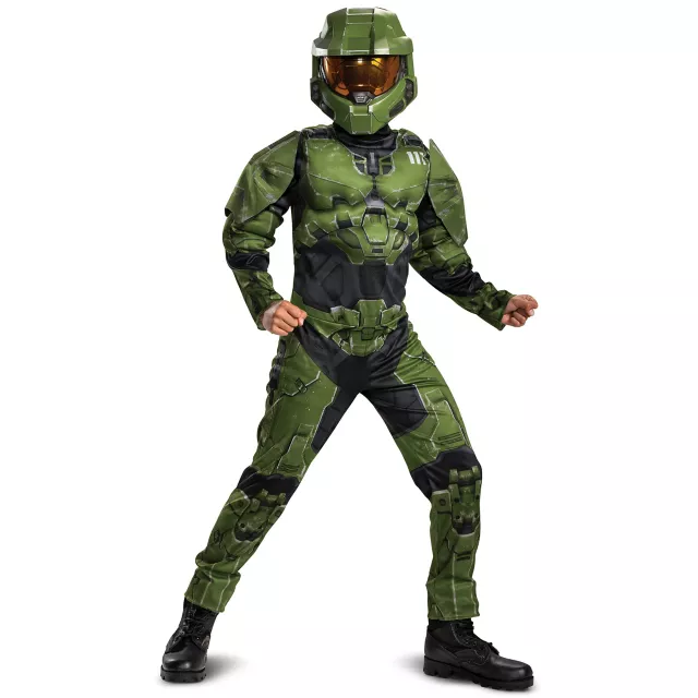 Kids Master Chief Muscle Costume - Halo Infinite