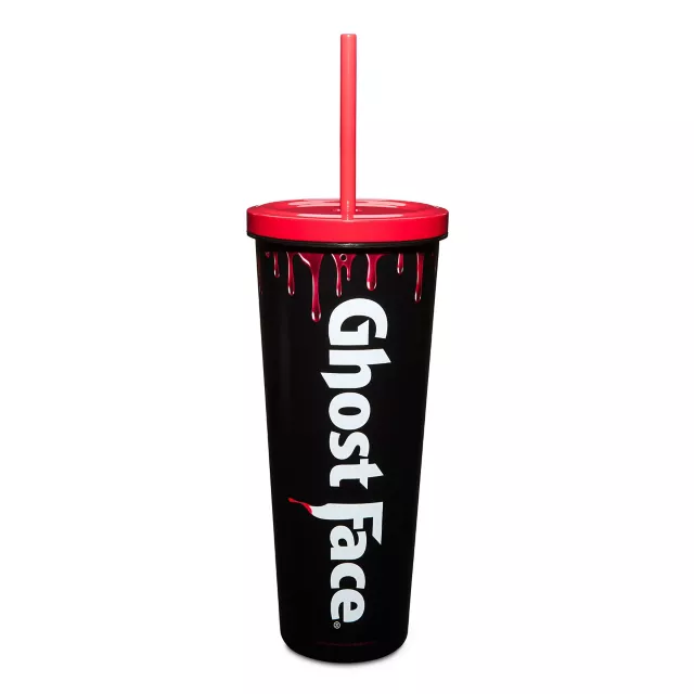 Ghost Face Red Blood Drip Cup with Straw - 20 oz.