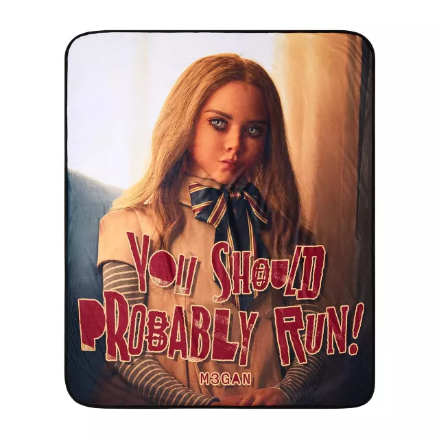 You Should Probably Run M3GAN Fleece Blanket