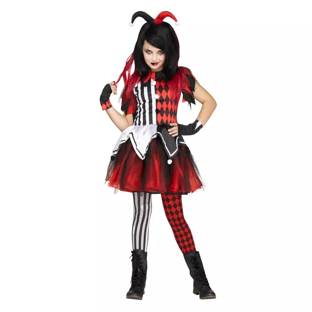 Kids Horror Harlequin Costume