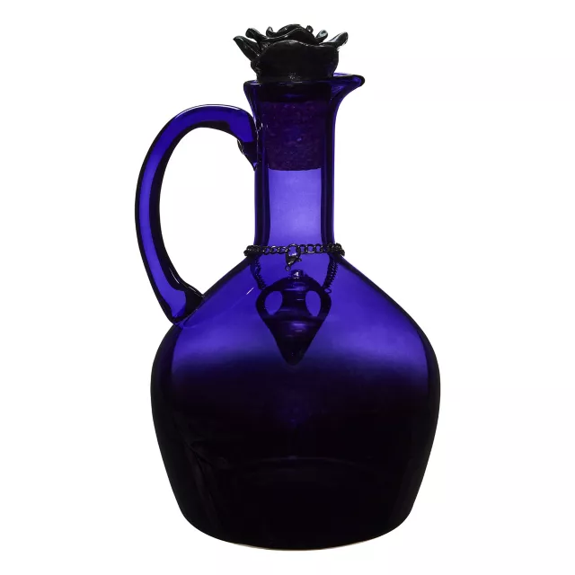 Purple Gothic Glass Rose Decanter