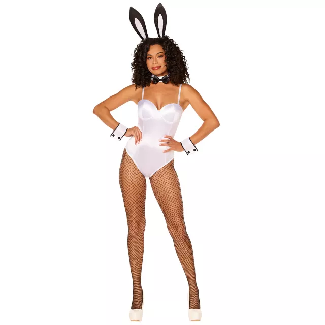 White Satin Bodysuit