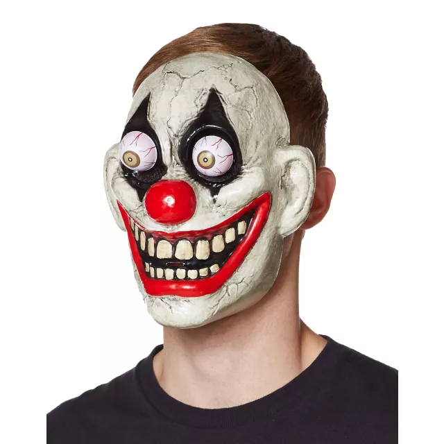 Googly Eye Clown Half Mask