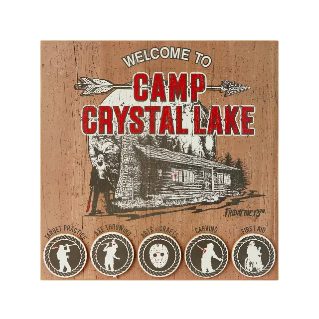 Camp Crystal Lake Activities Sign - Friday the 13th