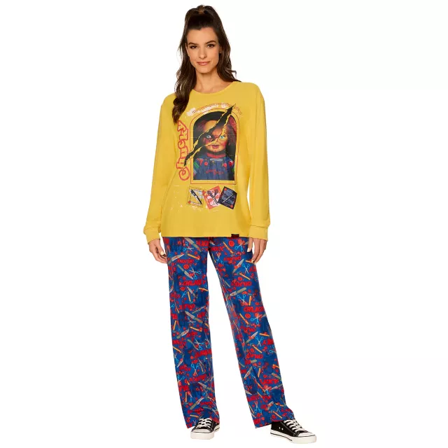 Adult Chucky Slashed Pajama Set