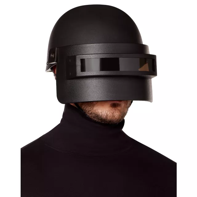 Black Helmet With Eye Shield