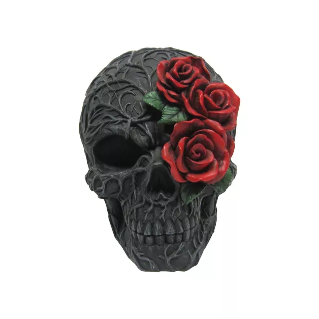 Red Roses Skull