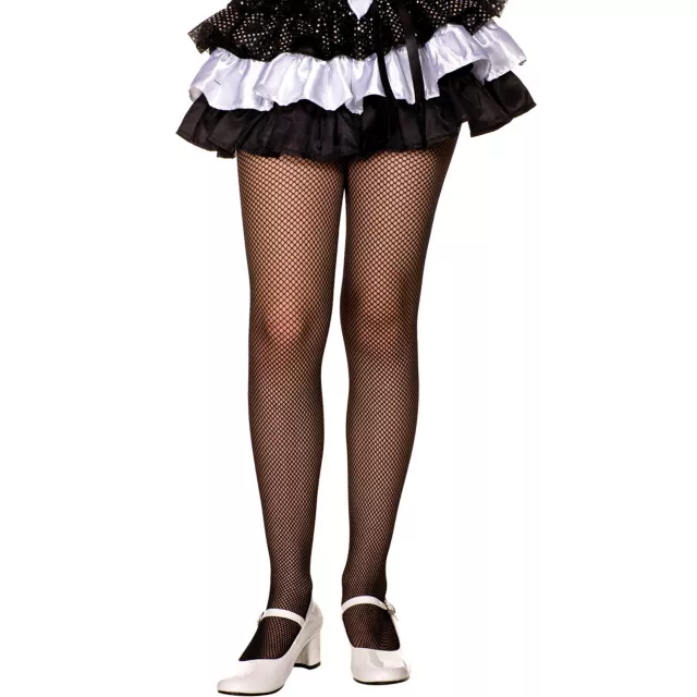 Kids Black Fishnet Tights