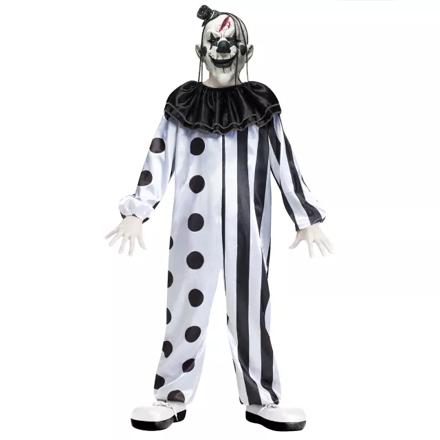 Kids Black and White Killer Clown Costume