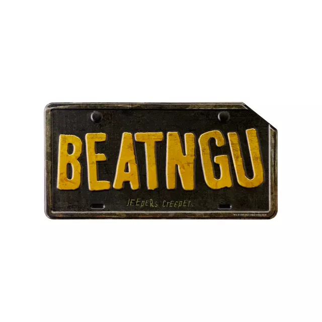 Jeepers Creepers License Plate Sign