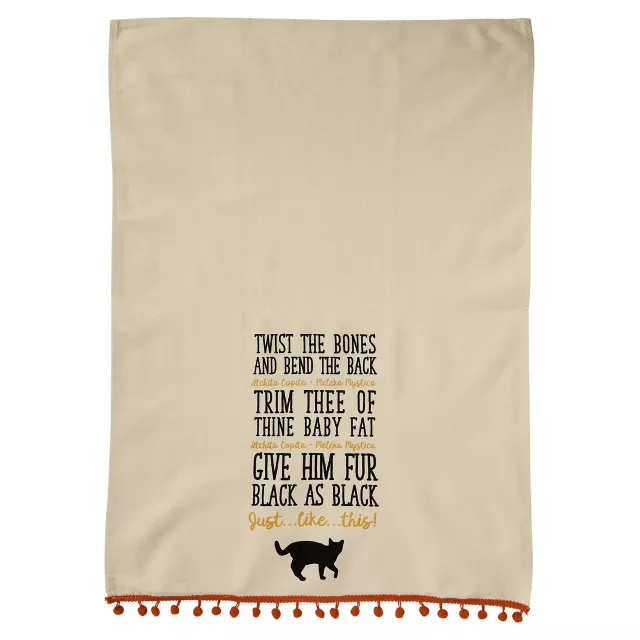Binx Cat Spell Dish Towel - Hocus Pocus