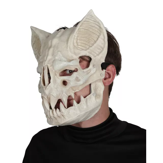 Skeletal Bat Half Mask