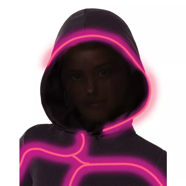 Kids Pink Light-Up EL Wire Stick Figure Costume