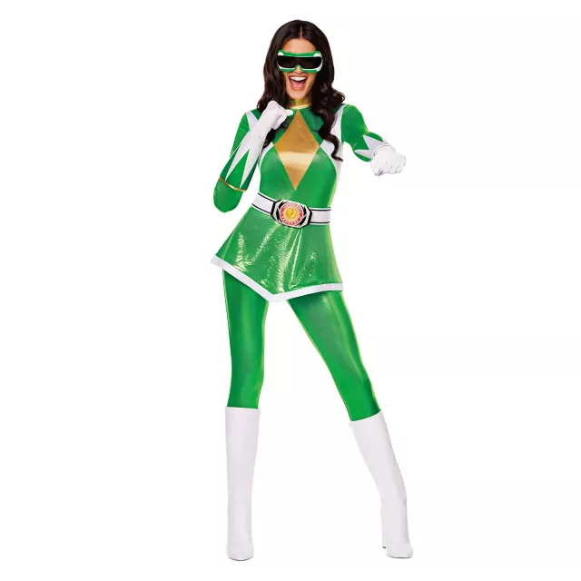 Adult Green Power Ranger Costume - Mighty Morphing Power Rangers