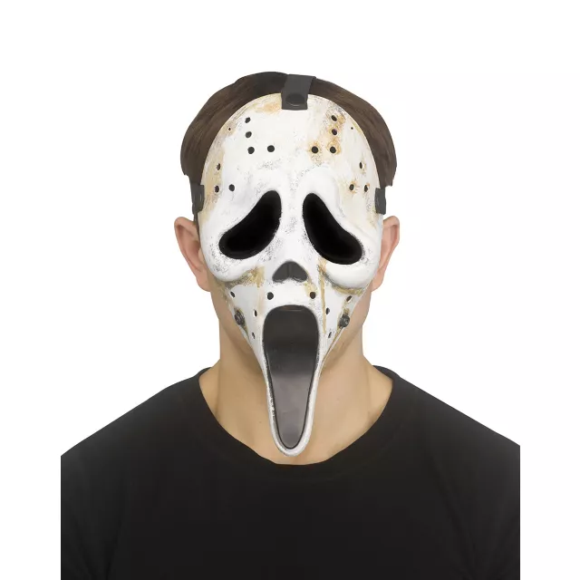 Kids Ghost Face Hockey Half Mask