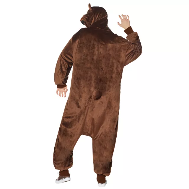Adult Plus Size Bear Jumpsuit Costume