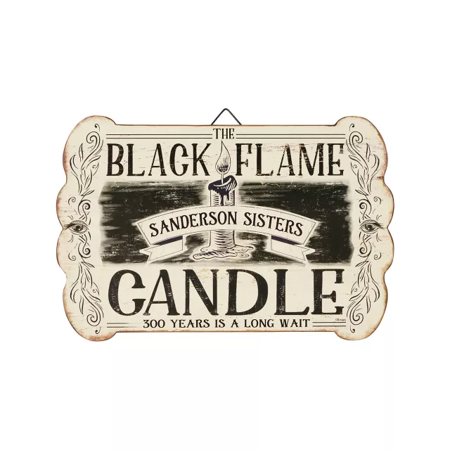 Black Flame Candle Sign - Hocus Pocus