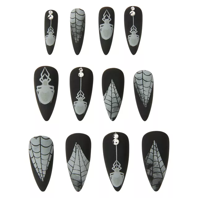 Black Widow Witch Press On Nails