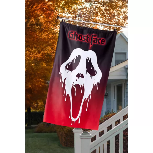 Ghost Face Drip Flag
