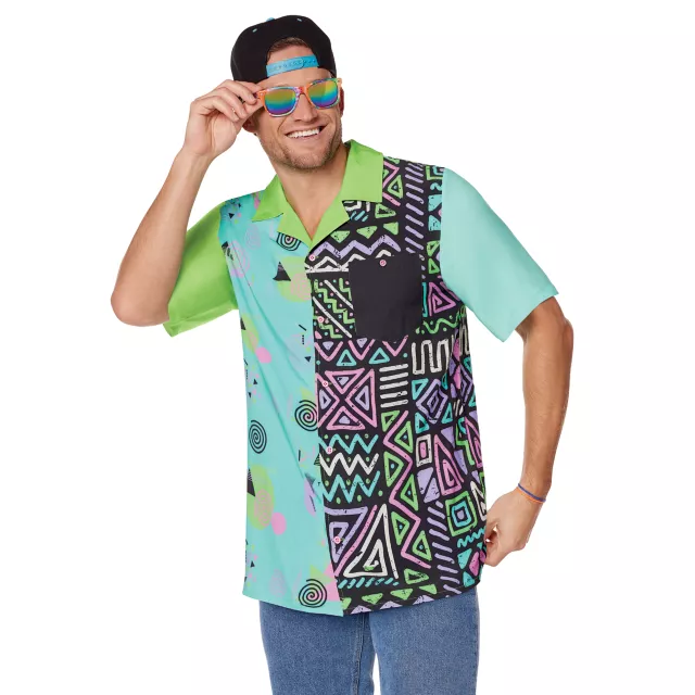 Adult '80s Button Down Shirt