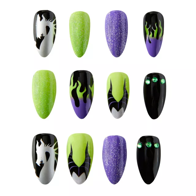Maleficent Press On Nails - Disney Villains
