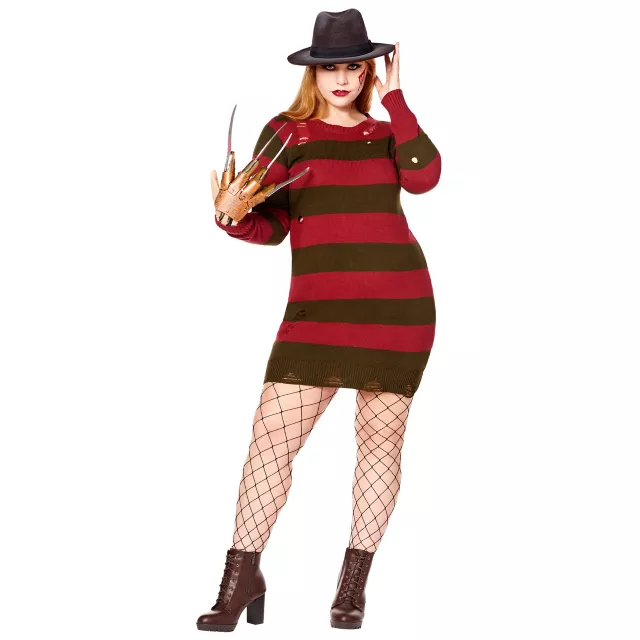 Adult Freddy Krueger Sweater Dress - A Nightmare on Elm Street