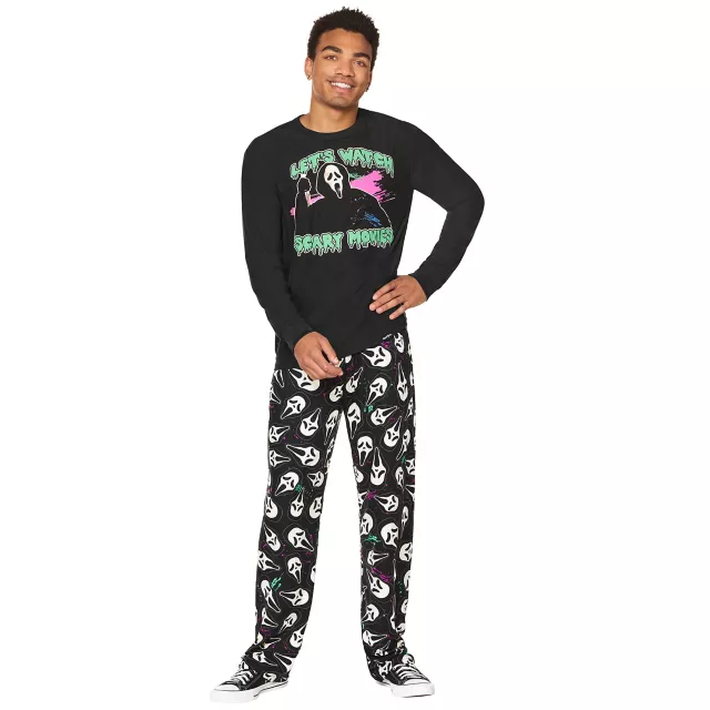 Adult Ghost Face Scary Movie Pajama Set
