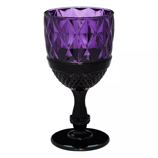 Purple Gothic Glass Goblet