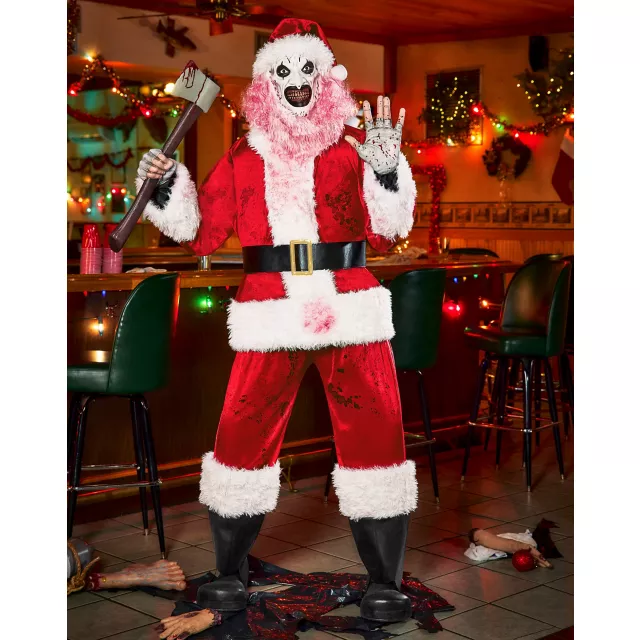6 Ft 3 In Art the Clown Santa Claus Animatronic - C Terrifier 3