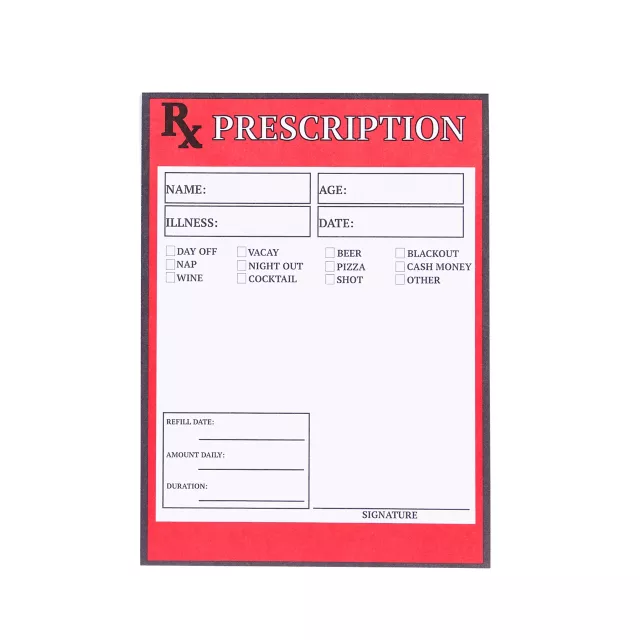 Rx Prescription Notepad