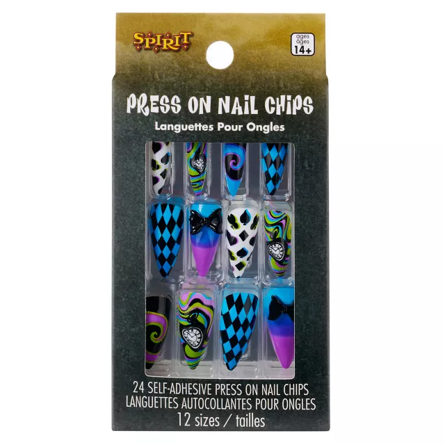 Alice Psychadeic Press On Nails