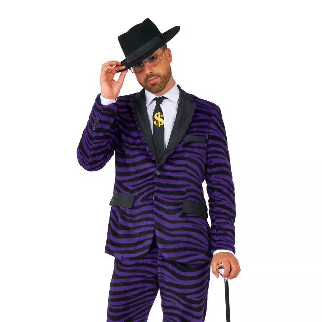 Adult Purple Tiger Pimp Suit Costume