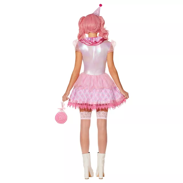 Adult Pink Pastel Clown Dress Costume