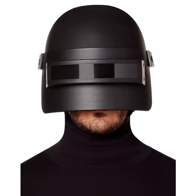 Black Helmet With Eye Shield