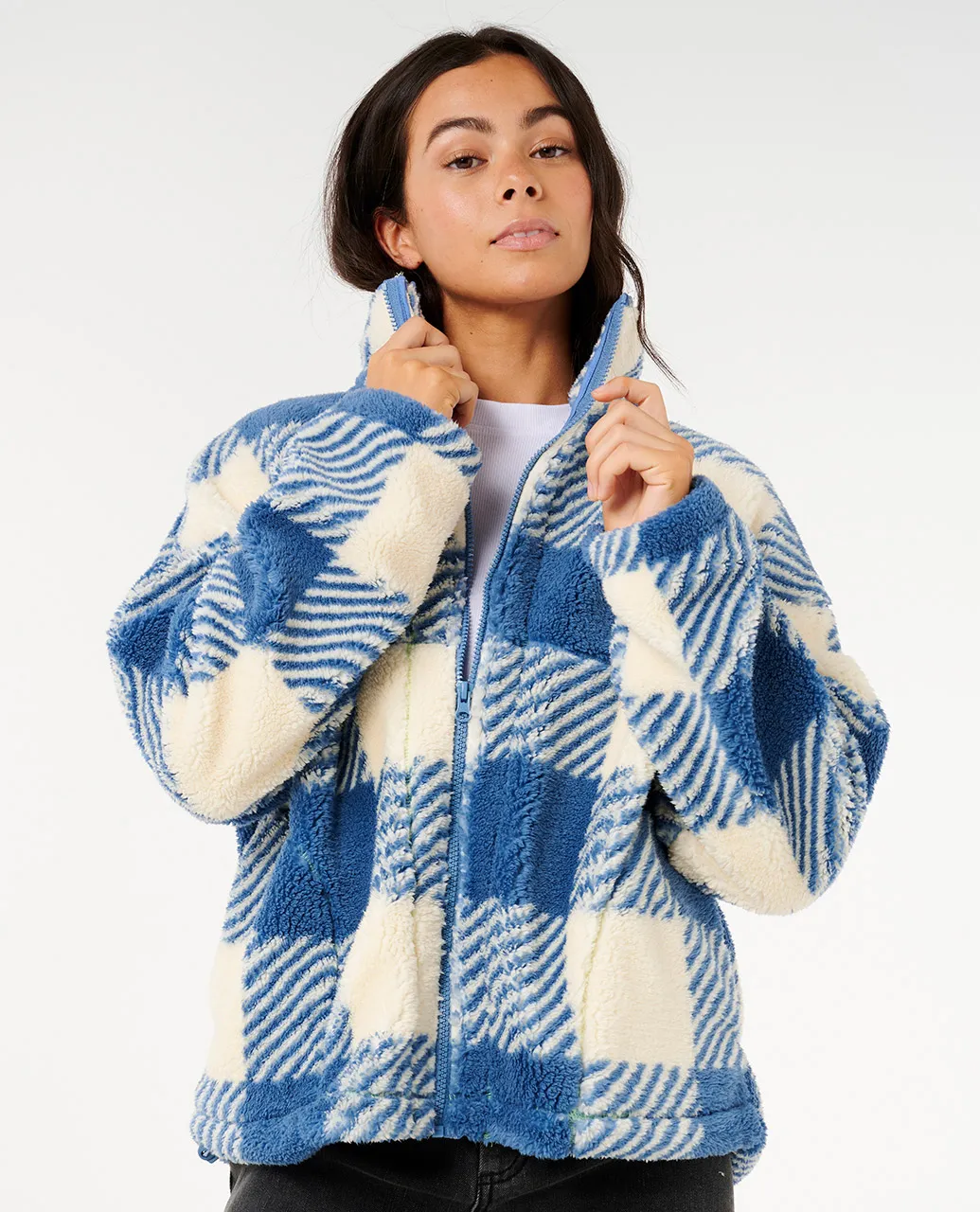 Neon Isles Zip Through Polar Fleece