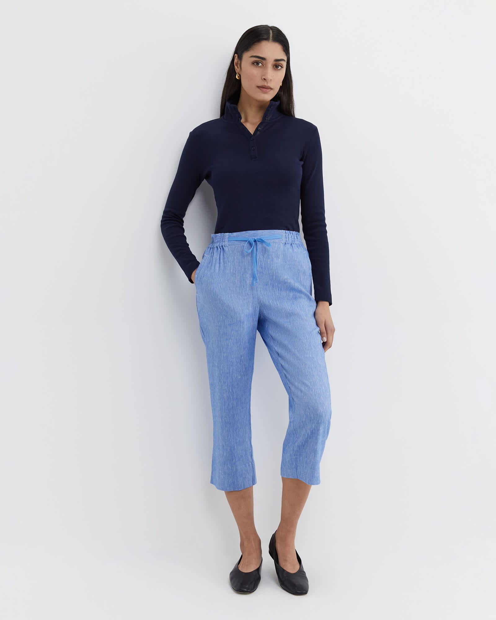 Rosa Crop Linen Pant