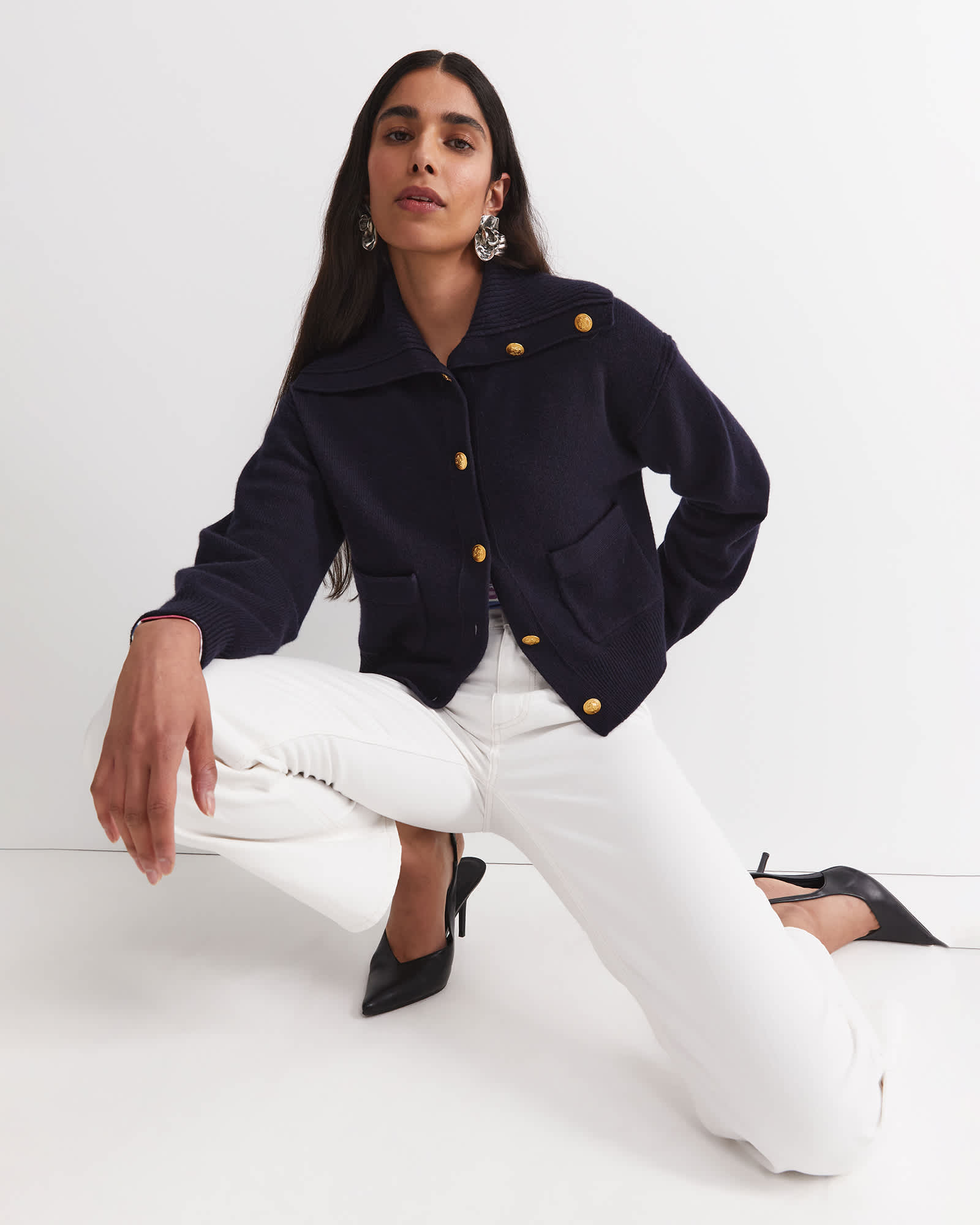 Sunshine Collared Merino Cardigan